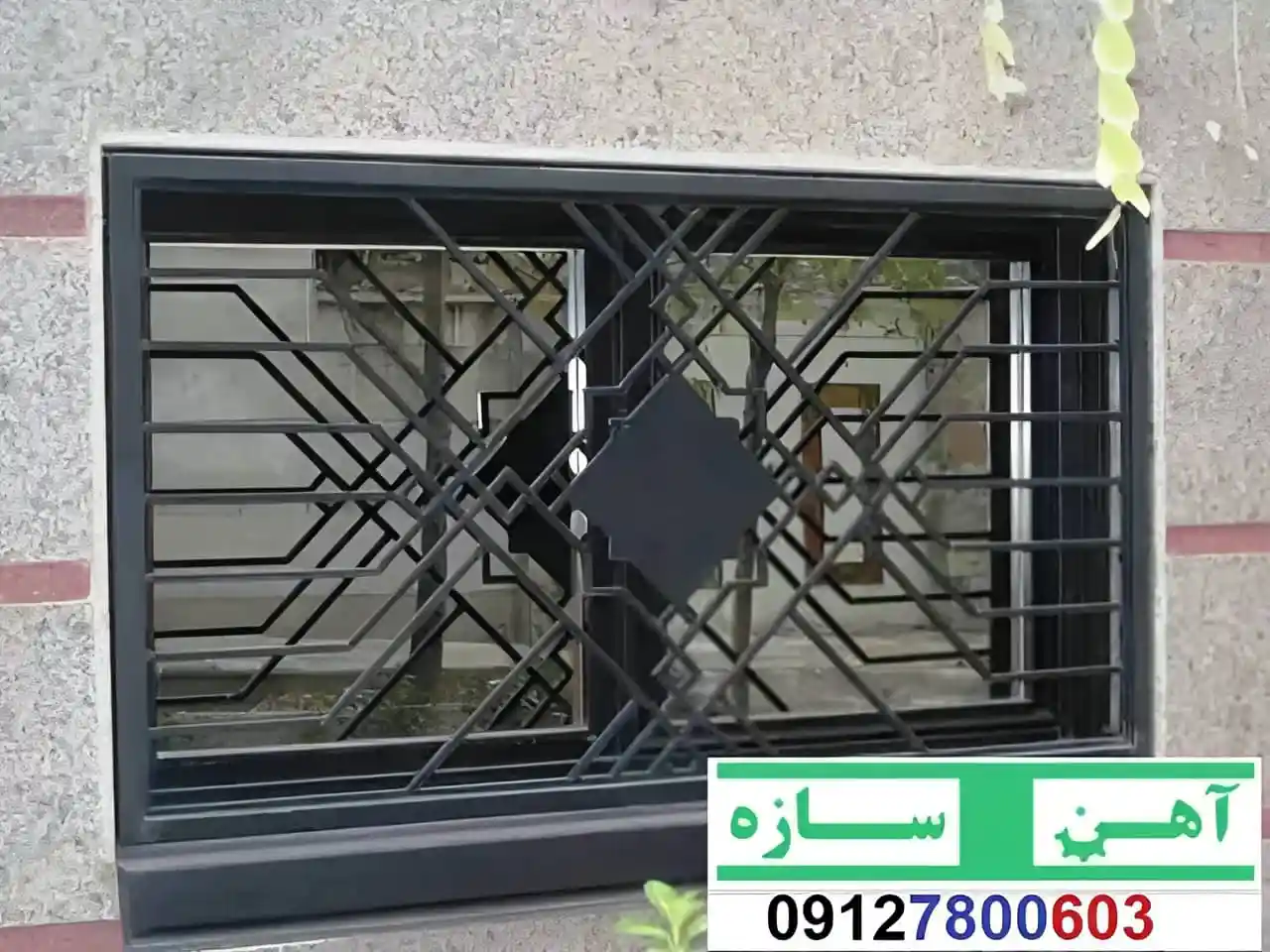 نرده حفاظ آهنی فرفورژه ساده