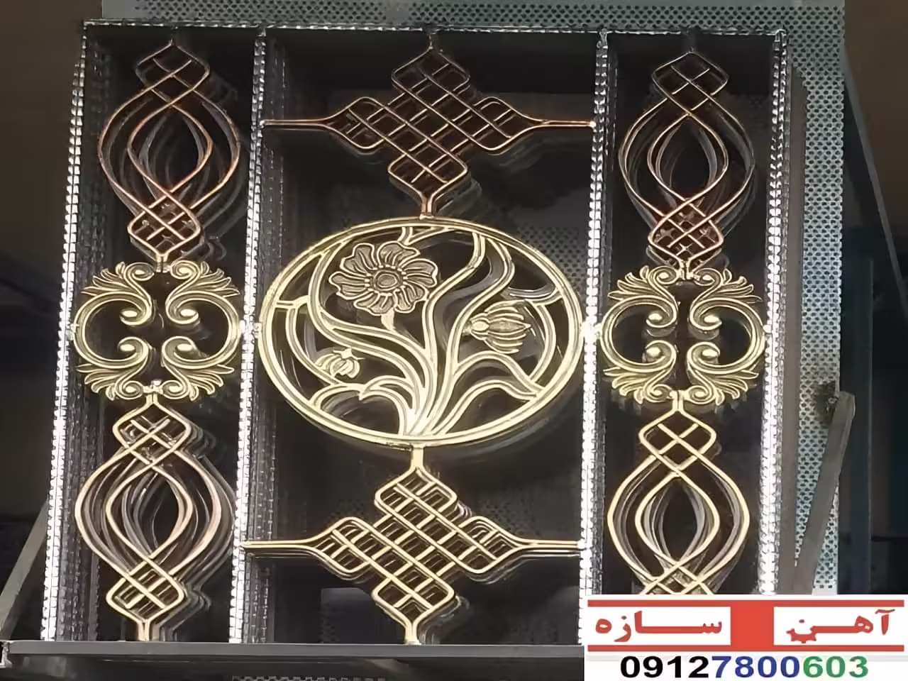 نرده حفاظ آهنی فرفورژه ساده