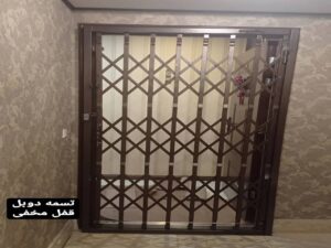 حفاظ آکاردئونی دوبل 3 گل با پرچ مخفی