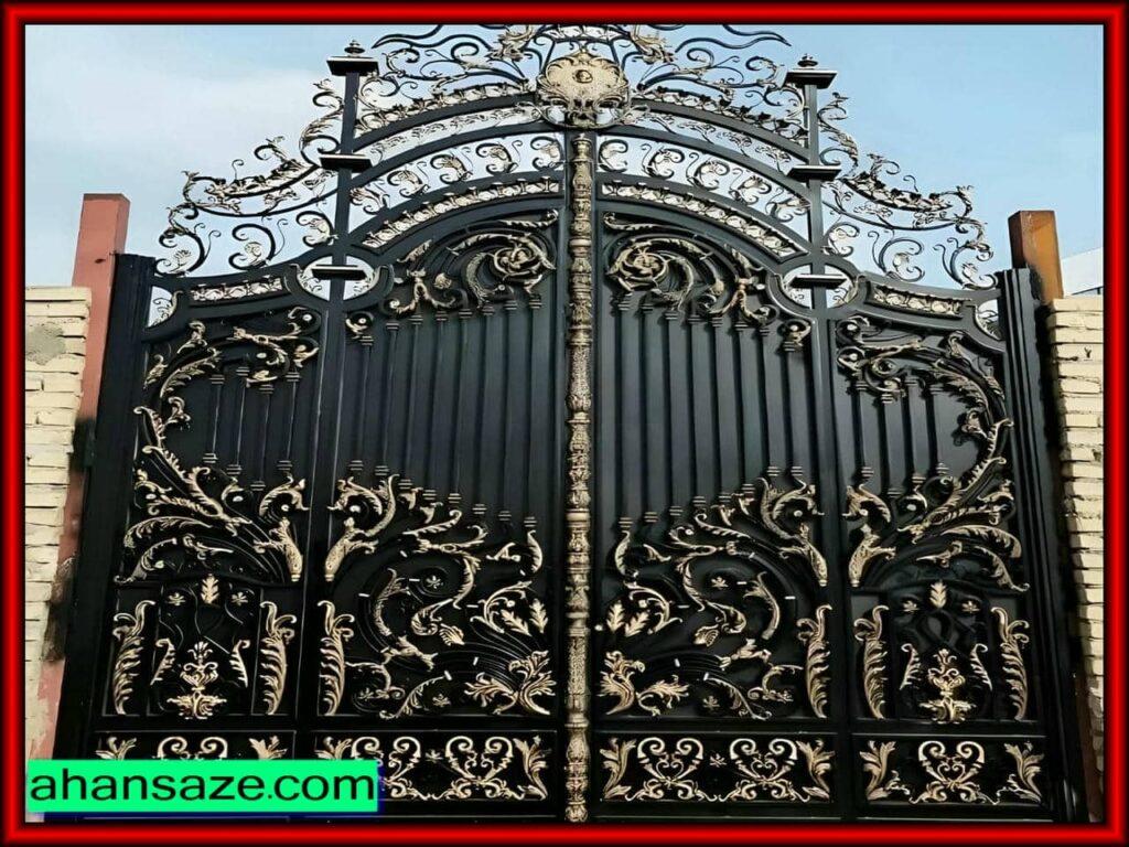 درب حیاط ویلایی فرفورژه در رشت و قیمت‌ها
