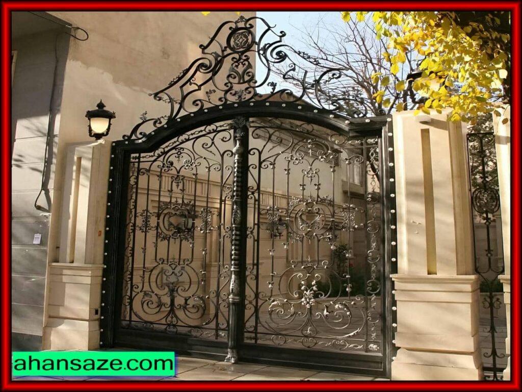 مزایا و معایب مدل درب حیاط ساده و شیک دو لنگه
