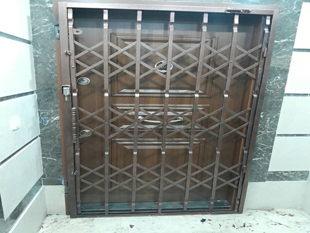 نرده حفاظ کشویی آکاردئونی