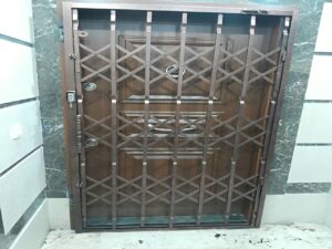 نرده حفاظ کشویی آکاردئونی