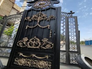 مدل های جدید درب حیاط تک لنگه فرفورژه