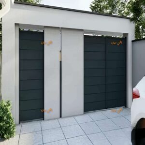 درب مدرن کیت کت افقی – درب ریلی ویلا، پارکینگ، ساختمانی