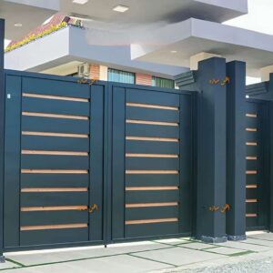 درب مدرن لیان ماشین رو و نفر رو – درب روسی ویلا، پارکینگ