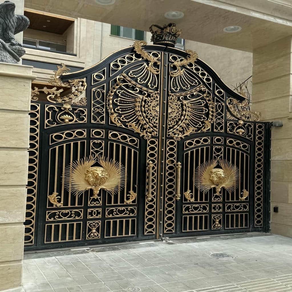 قیمت درب حیاط ویلایی فلزی دولنگه در سنندج