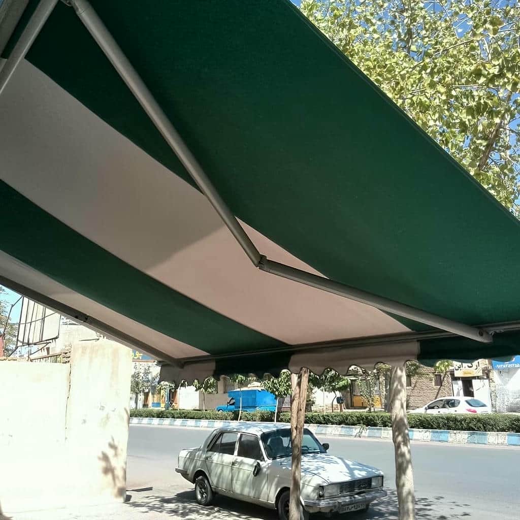 نصب سایبان برقی حیاط در آمل