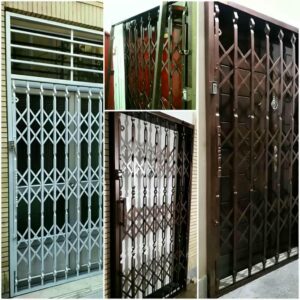 درب آکاردئونی در بیرجند