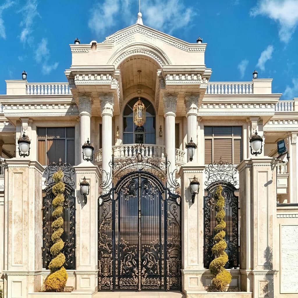 فروش درب حیاط ویلایی فلزی تاشو در مریوان