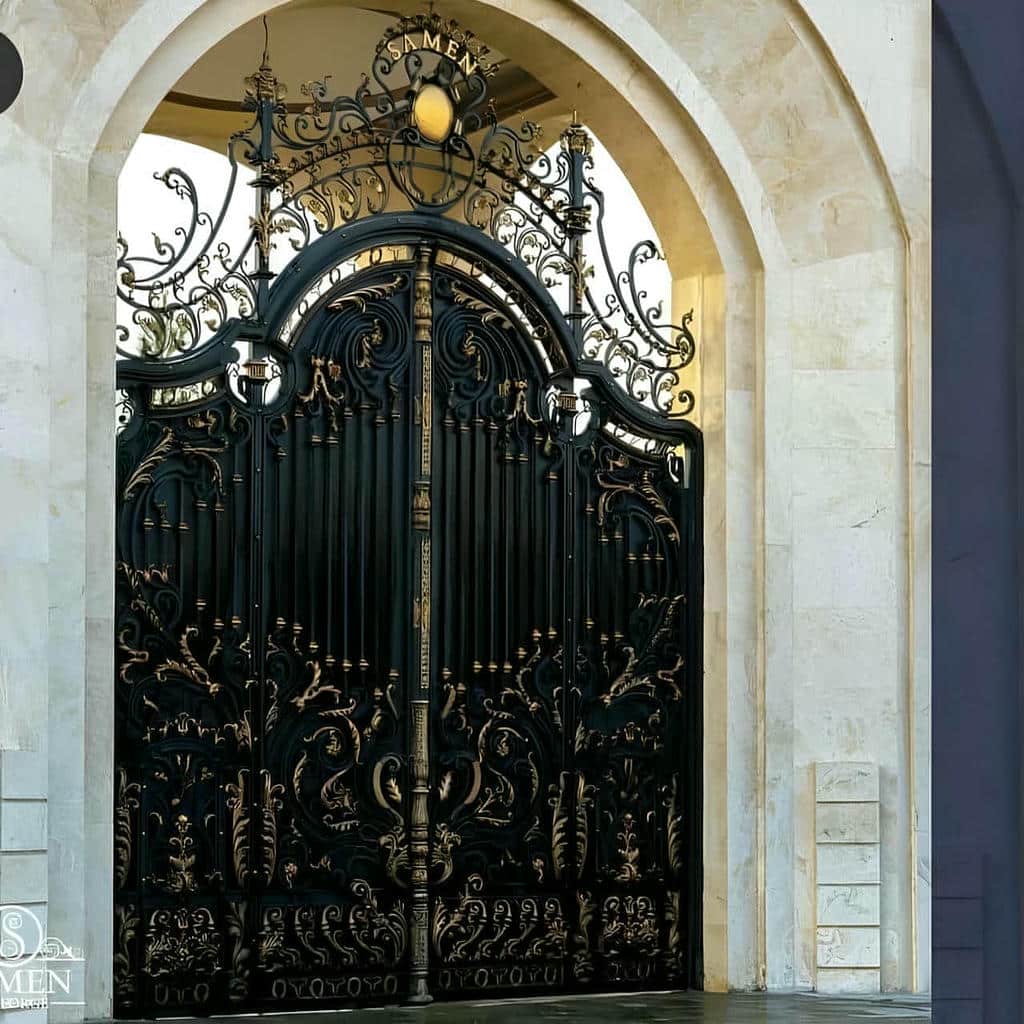 قیمت درب حیاط ویلایی فلزی دولنگه در سقز