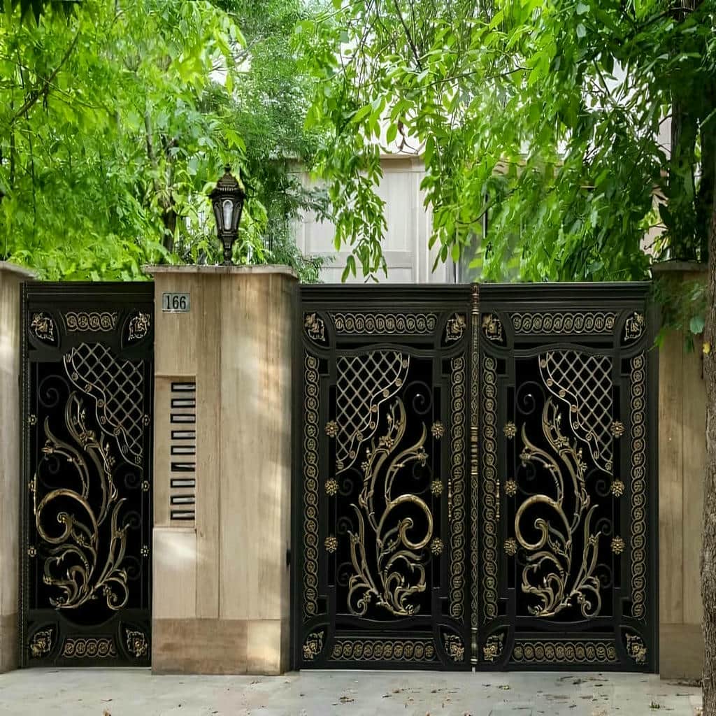 نصب درب حیاط فلزی ریلی در مهرشهر کرج