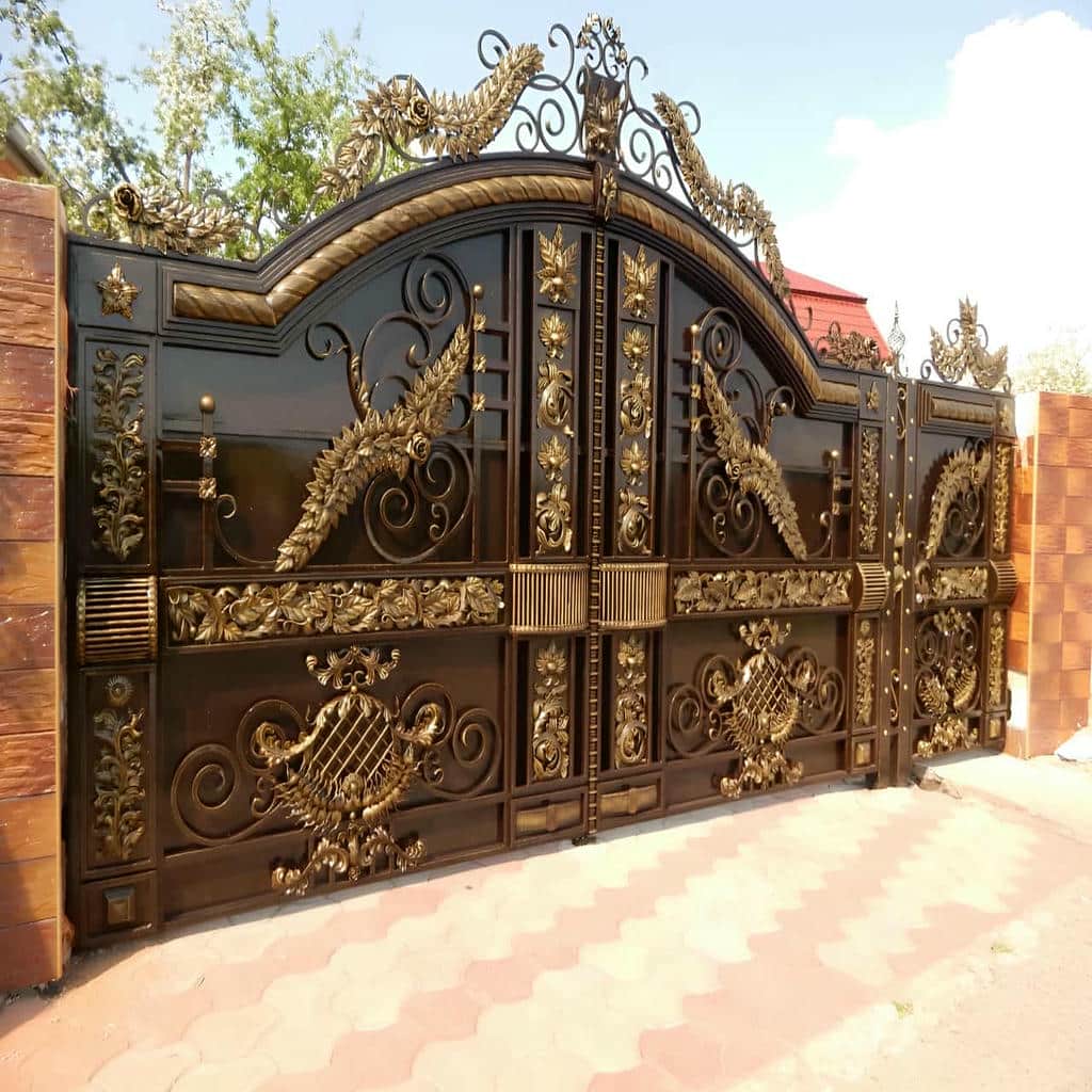 کارخانه درب حیاط ویلایی فلزی فرفورژه در مریوان