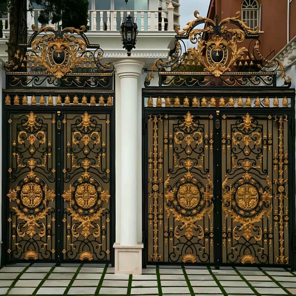 فروش درب حیاط ویلایی فلزی تاشو در اندیشه