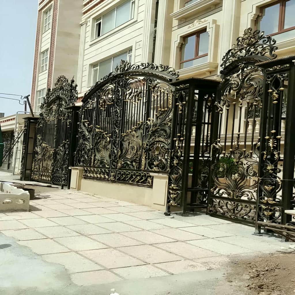قیمت درب حیاط ویلایی فلزی دولنگه در زاهدان