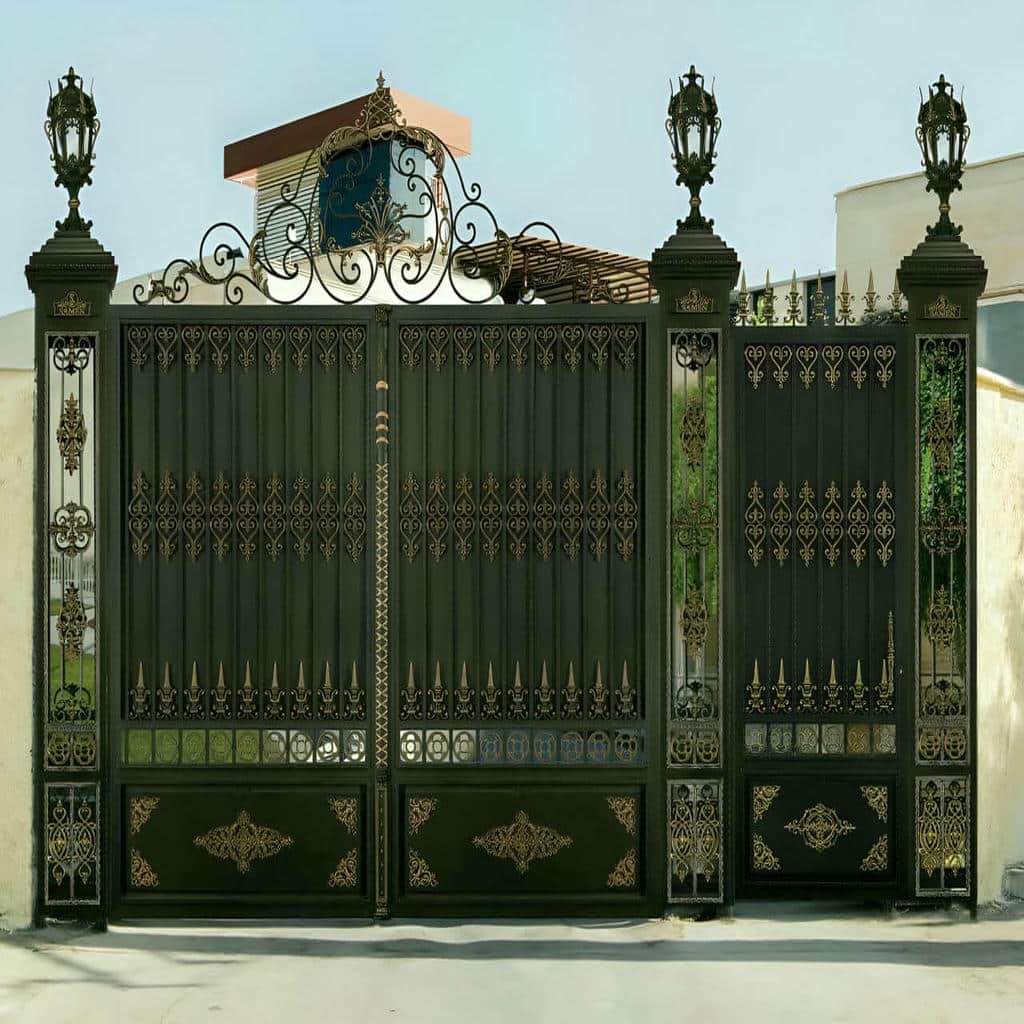 قیمت درب حیاط ویلایی فلزی دولنگه در قم