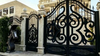 درب حیاط ویلایی فلزی در ملارد
