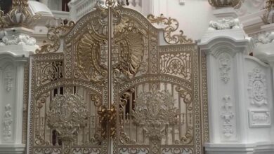درب حیاط ویلایی فلزی در طالقان