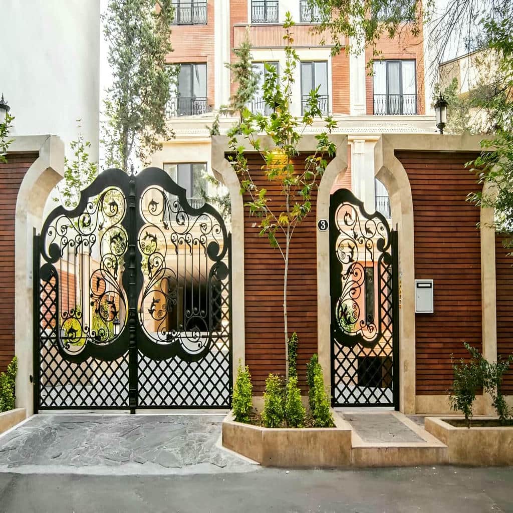 فروش درب حیاط ویلایی فلزی تاشو در قم