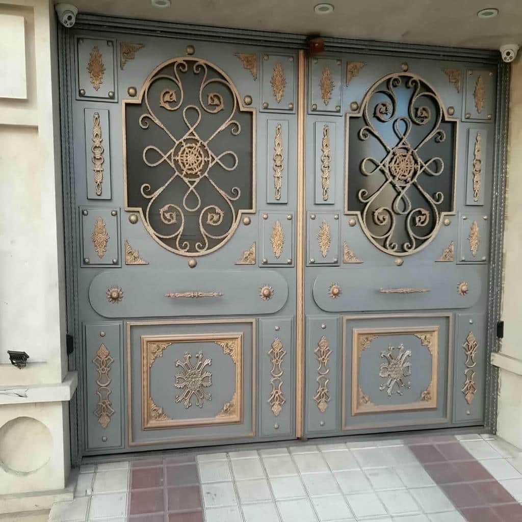 درب حیاط ویلایی فلزی در سمنان