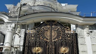 درب حیاط فلزی در مهرشهر کرج