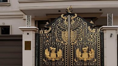 درب حیاط ویلایی فلزی در فردیس کرج