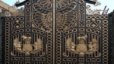 درب حیاط ویلایی فلزی در پرند
