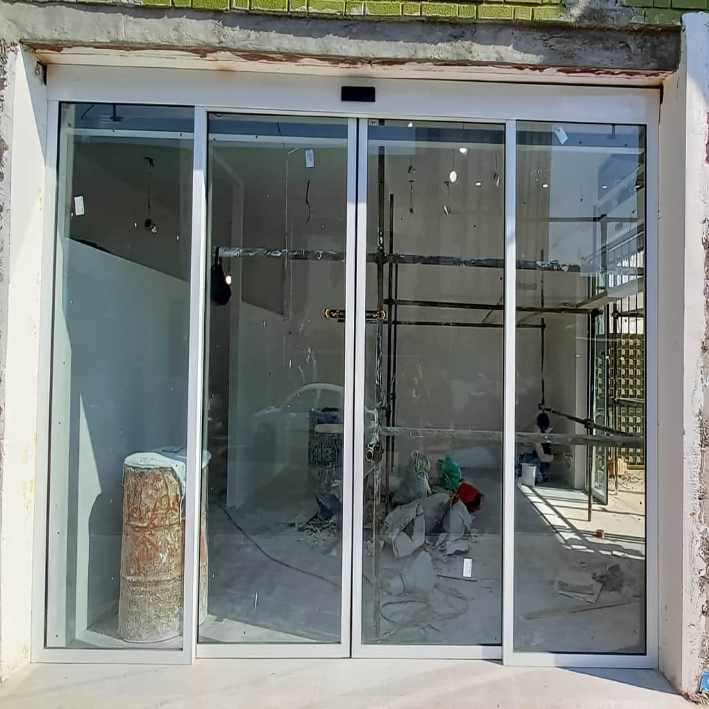 ایمنی درب اتوماتیک تلسکوپی هنگام