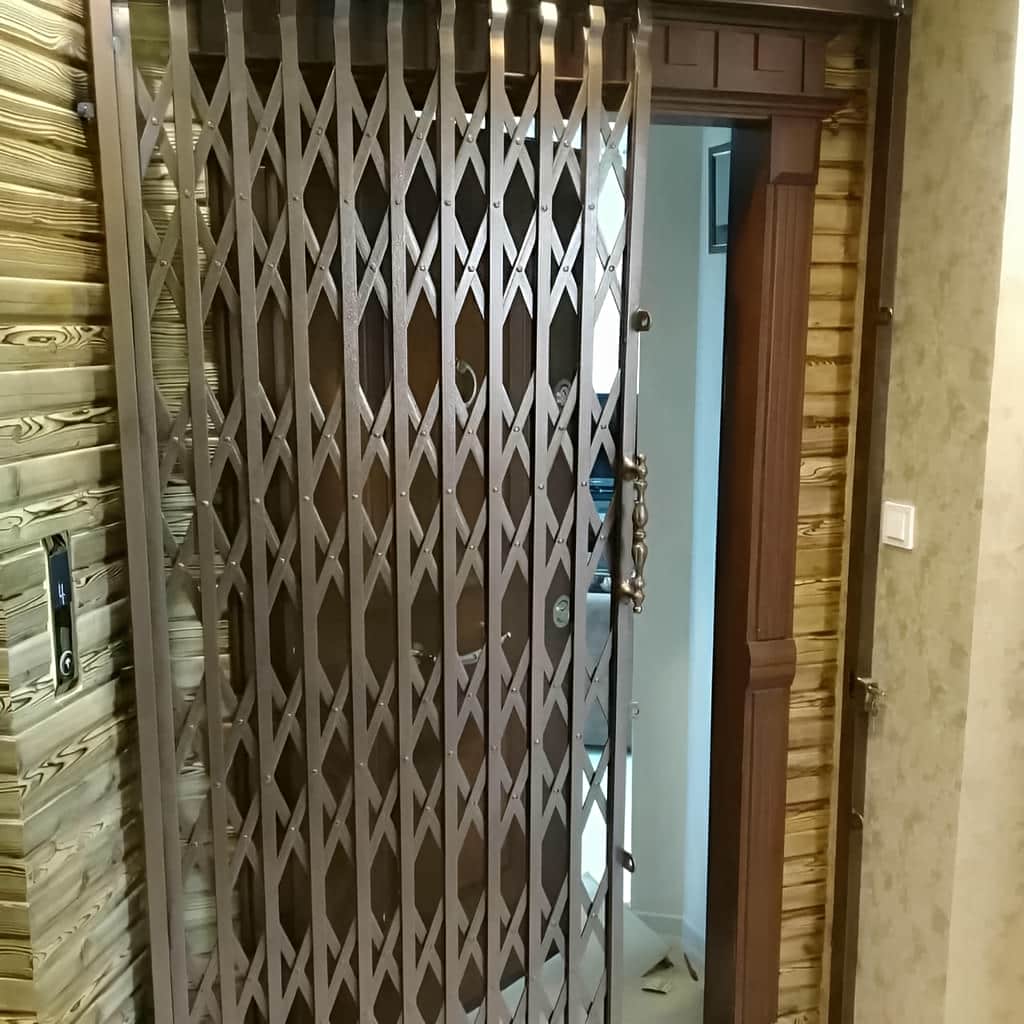 حفاظ آکاردئونی با فریم محکم فلزی