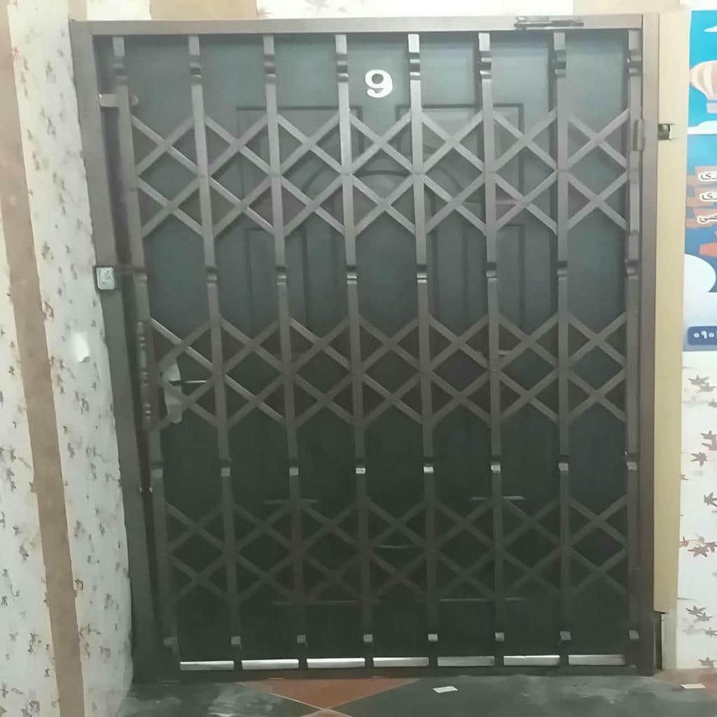 درب آکاردئونی تک لنگه و دولنگه با چرخ مقاوم و بی صدا