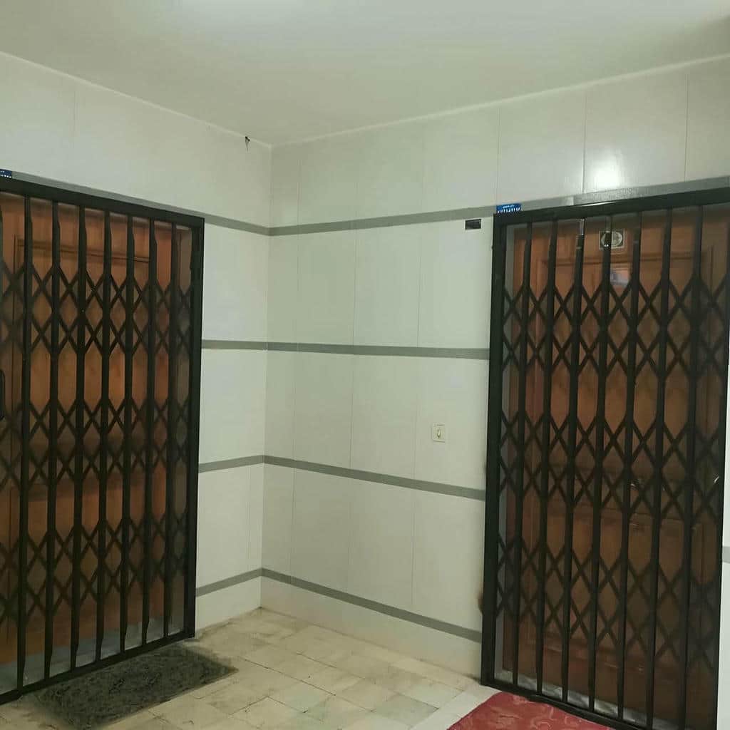 درب آکاردئون با فریم فلزی مقاوم