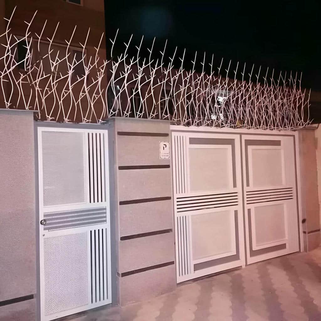 نرده آهنی دیوار با طرح تزئینی مقاوم
