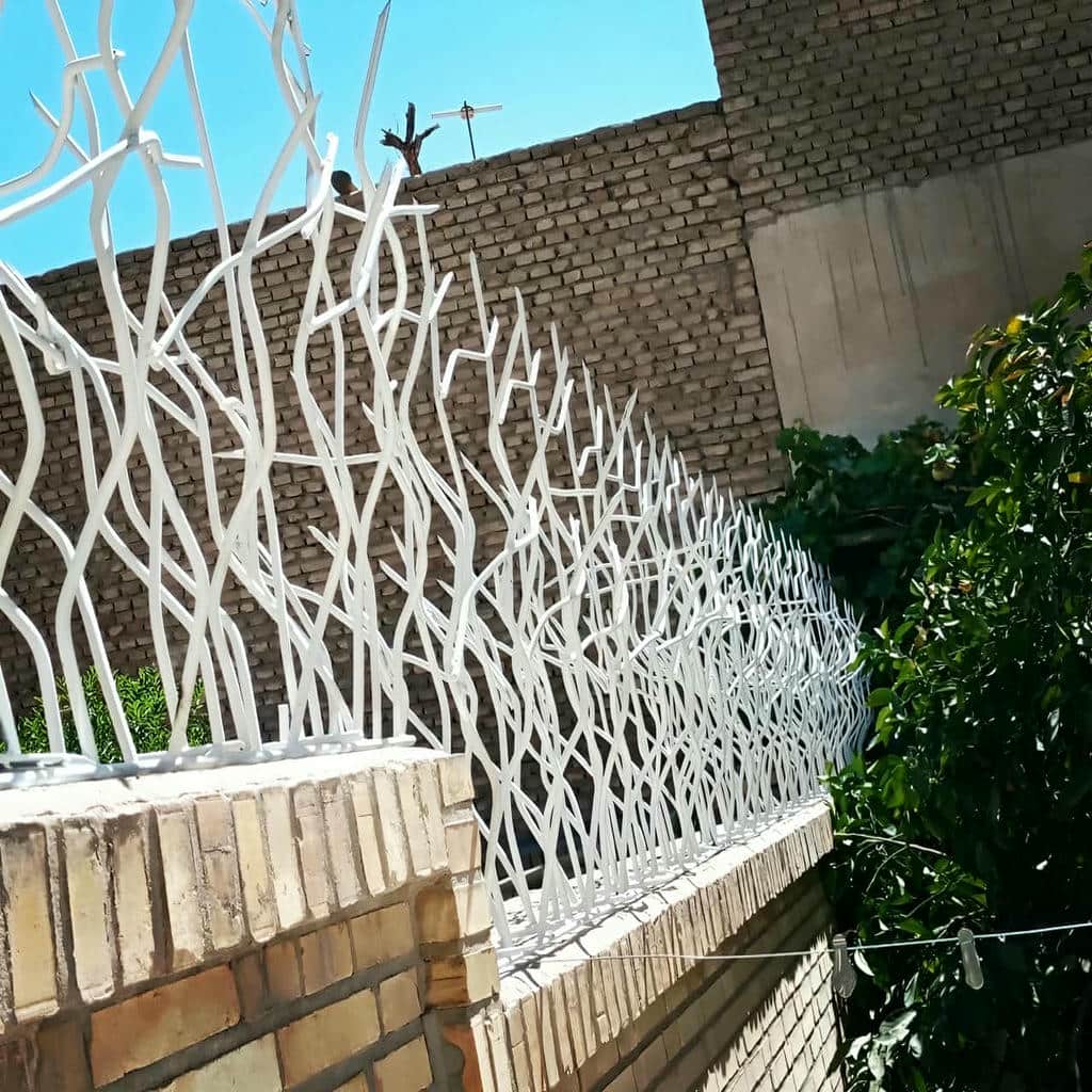 حفاظ آهنی دیوار مقاوم با شاسی فلزی پایدار