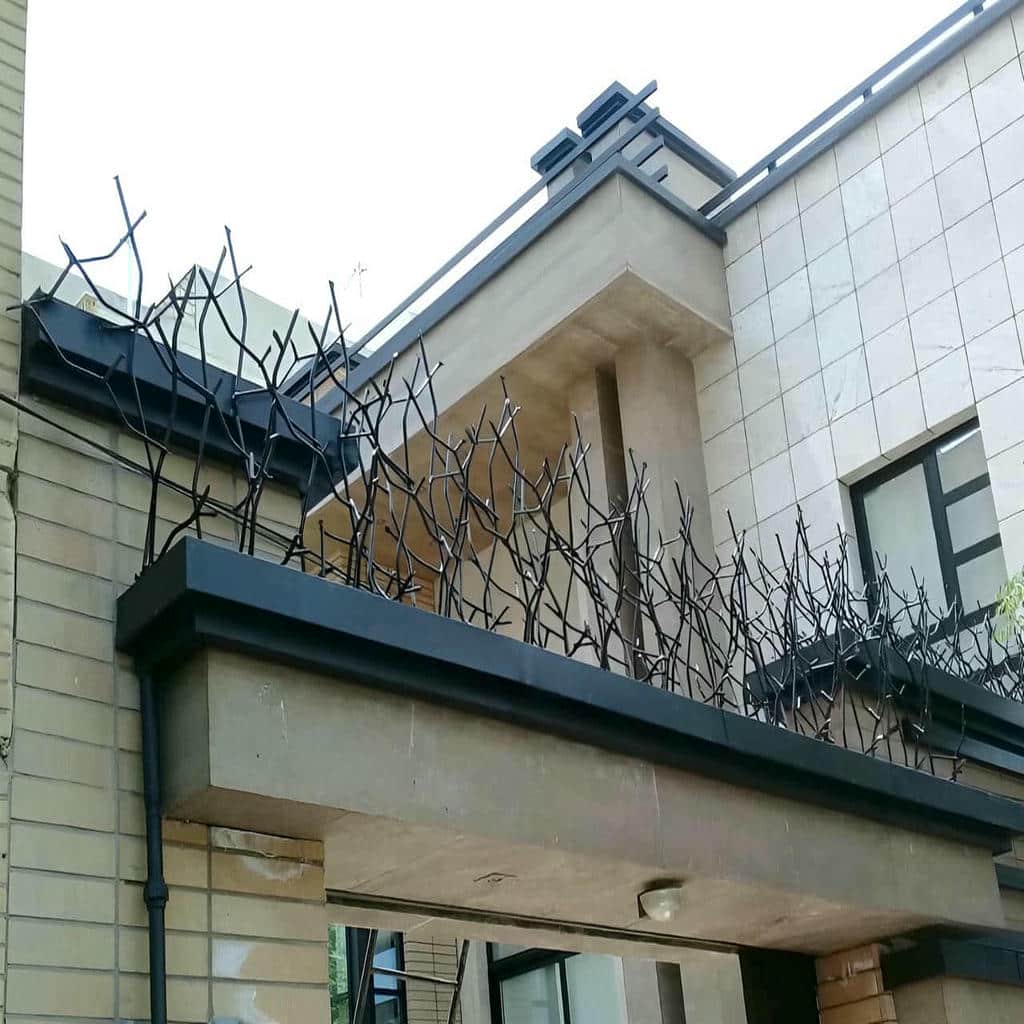 حفاظ خم دار دیوار با جوشکاری دقیق شاسی