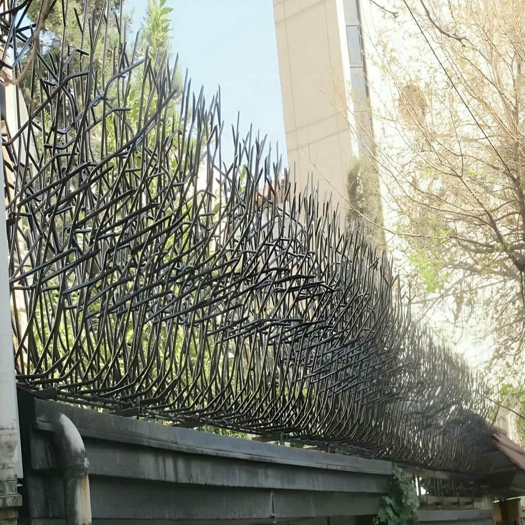 نرده دیوار با پوشش ضدزنگ فضای باز