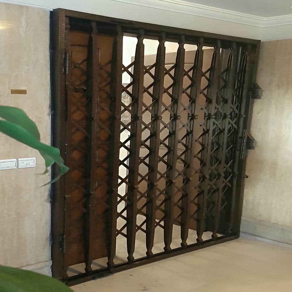 درب آکاردئونی آپارتمان مدل جمع شونده برای راهروی باریک درب آکاردئونی آپارتمان مدل جمع شونده برای راهروی باریک