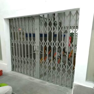 درب آکاردئونی آپارتمان با پروفیل فلزی مقاوم