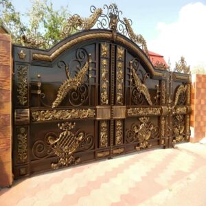 درب فرفورژه با پروفیل فلزی مقاوم