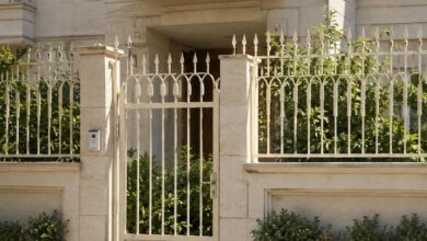 حفاظ دیوار شاخ گوزنی با شاخه های متراکم فلزی