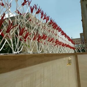 حفاظ غنچه ای فلزی با پوشش رنگ مقاوم در فضای باز