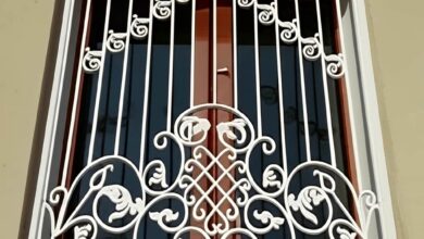 حفاظ پنجره آهنی با جوشکاری تمیز و اتصالات مقاوم